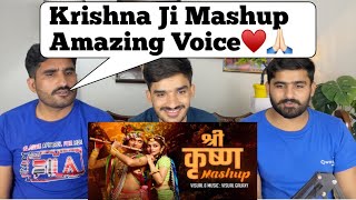 Shree Krishna Mashup  Visual Galaxy  Radha Krishna Songs  Tulsi Kumar  Mashup 2023PAK REACT [upl. by Rabin]