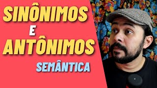 SINÔNIMOS e ANTÔNIMOS  semântica 1 [upl. by Rafaellle]