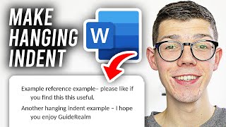 How To Make Hanging Indent In Word  Full Guide [upl. by Mycah586]