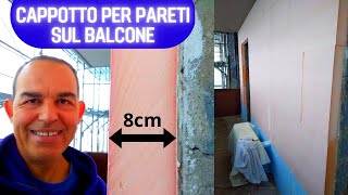 isolamento termico da 8cm per pareti con balconi [upl. by Merrie491]