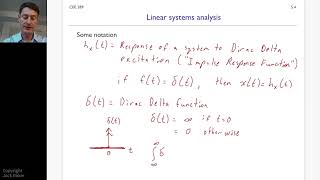 Random vibrations lecture 5a Linear systems analysis [upl. by Kain]