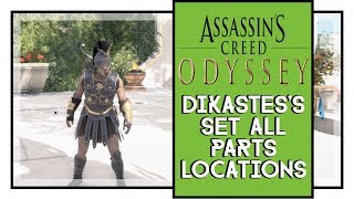 Assassins Creed Odyssey Dikastess Set Parts Locations The Fate of Atlantis [upl. by Nomra160]