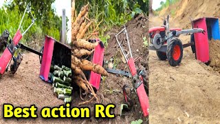 Best action RC Tractor TransportRC Tractor DIYDIY😍 [upl. by Obbard]