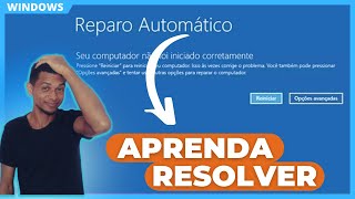 REPARO AUTOMÁTICO na Inicialização do Windows 10 8 7 Resolva Rápido [upl. by Blinnie]