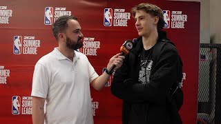 Johnny Furphy interview  NBL at NBA Summer League 2024 [upl. by Ellahcim]