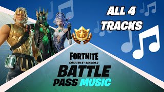 Fortnite  Chapter 5 Season 2 Battle Pass ALL 4 THEME MUSIC [upl. by Galer]