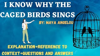 Poem 4 I Know Why the Caged Bird Sings by Maya Angelou hcp addaPanjab UniversityBa 1 Semester [upl. by Seel]