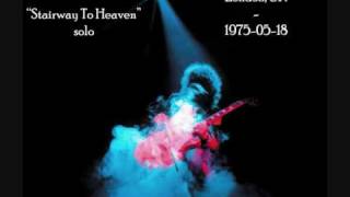 Led Zeppelin 1975 05 18 Stairway To Heaven solo [upl. by Nebe]