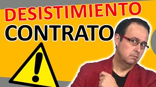 🔨💸 DESISTIMIENTO de un contrato LABORAL diferencias con un despido ¿Cuándo se puede aplicar🧨 [upl. by Benyamin447]