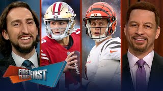 Bills fall to Joe Burrow Bengals amp 49ers eliminate Cowboys from playoffs  NFL  FIRST THINGS FIRST [upl. by Cecilio]