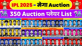 IPL 2025 Auction Players List  IPL 2025 Mega Auction Players List Announced After Retention [upl. by Ienttirb417]