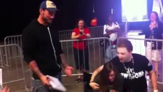 CM Punk watches two WWE fans get engaged at WrestleMania Axxess [upl. by Gerson914]