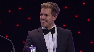 Sebastian Vettel  International Racing Driver of the Year  AUTOSPORT Awards 2013 [upl. by Azmah]