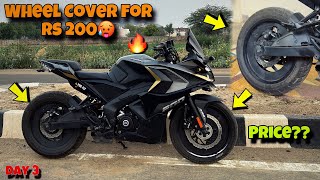 Wheel Cover For Pulsar Rs 200 🔥 Pulsar Rs 200 Modification  Day3✅10 DAYS CHALLENGE ￼ [upl. by Tongue424]