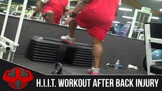 HIIT WORKOUT is perfect after a BACK INJURY rlwfitness [upl. by Jemy]