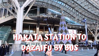 From Hakata Station to Dazaifu by Bus  Oct 2023 [upl. by Nnaeerb418]