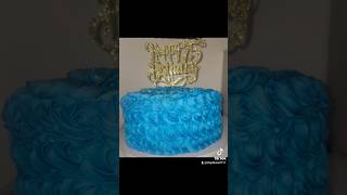 Decorating a rosette cake buttercream cake cakedecorating [upl. by Nnylram]