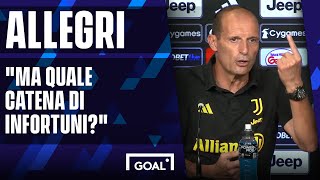 Allegri si arrabbia quotMa infortuni cosaquot [upl. by Linzy]