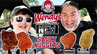 Wendys NEW Saucy Nuggets Review [upl. by Drusie]