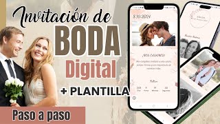 👰💒Como crear INVITACION de BODA DIGITAL en Google Sites [upl. by Yzzik]