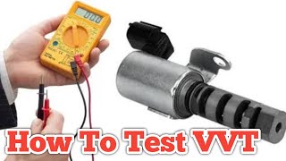 How to test vvt Solenoid control valve using multimeter [upl. by Htyderem]