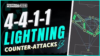 FM22 LIGHTNING 4411 ATTACKS  BEST Defensive FM22 Tactic  Football Manager 2022 [upl. by Petrie]