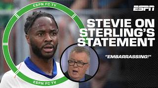 EMBARRASSING 😳  Stevie Nicol on the statement from Raheem Sterlings representatives  ESPN FC [upl. by Helenka]