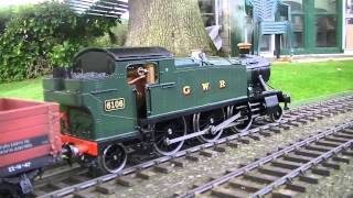 Gauge 1 Live Steam GWR 61XX doing goods duties [upl. by Colby938]