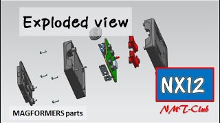 SIEMENS NX12 Exploded view Tutorial MAGFORMERS RC [upl. by Strohbehn]