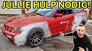 WIDEBODY KIT MONTEREN OP ONZE BUDGET BMW DRIFT AUTO [upl. by Ynar]