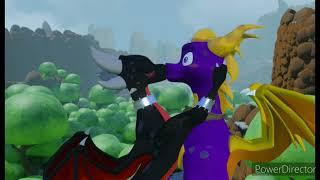 Spyro and cynder kissing 2 DJelijahDJTheMan959 [upl. by Adnilema290]