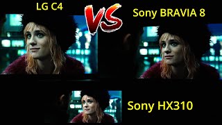 LG C4 vs Sony BRAVIA 8 OLED TV in HDR [upl. by Saudra]