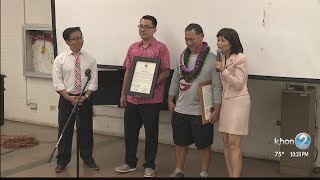 Former Farrington football coach honored by community [upl. by Anirahc897]