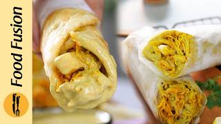 Crispy Chicken Paratha Roll Recipe By Food Fusion Ramzan Special Recipe [upl. by Yesoj]