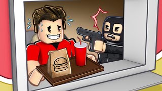 Working as a ROBLOX FAST FOOD WORKER [upl. by Krenek301]