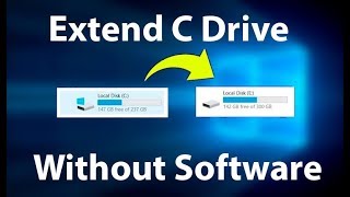 How to Extend C Drive in Windows 10 amp Windows 11 without Software [upl. by Einnahc284]