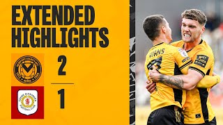 EXTENDED HIGHLIGHTS  Newport County 21 Crewe Alexandra [upl. by Refinnej]