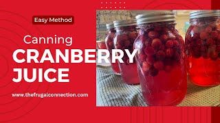 Making and Canning Cranberry Juice A Quick amp Easy Method [upl. by Ecirtnahs671]