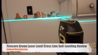 Firecore Green Laser Level Cross Line SelfLeveling Review [upl. by Meg]