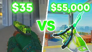 35 vs 55000 Green Loadout on CS2 [upl. by Annaira]