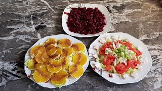 SALADES MAROCAINES TRADITIONNELLES  أنواع سلطة مغربية تقليدية [upl. by Selene]