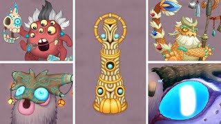 Magical Sanctum  All Epic Rare Common Monsters  My Singing Monsters Rare Osstax [upl. by Loss]