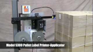 Model 5300 Pallet Label PrinterApplicator [upl. by Liamsi]