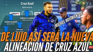 ¡DE LUJO ASÍ SERÁ LA NUEVA ALINEACIÓN DE CRUZ AZUL CON MARTÍN ANSELMI [upl. by Eneladgam]