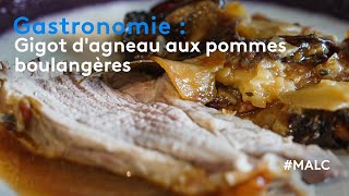 Gastronomie  gigot dagneau aux pommes boulangères [upl. by Arhaz450]