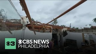 First looks at damage from Hurricane Milton as crews from Philadelphia region head to Florida [upl. by Madelle]