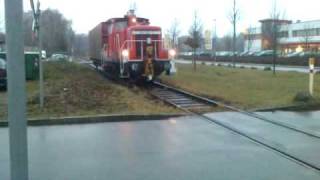 Industriebahn Lüneburg V60 Teil 3 Bahnübergang ChristianHerbstStr [upl. by Worden]