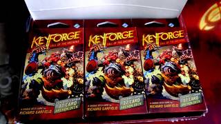 KeyForge Display Box UNBOXING amp SAS Ratings For Each Deck [upl. by Maddocks]