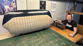 How To  Sewing a Tuck and Roll Seat Cover for my 47 Ford [upl. by Adianes]