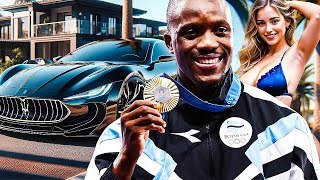 Letsile Tebogo Wins Gold at Paris Olympics Lifestyle Girlfriend Family amp Net Worth in 2024 [upl. by Tilla]